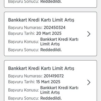 Limit Artış Talebine Sürekli Red