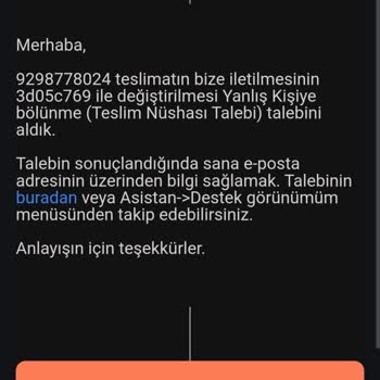 Trendyol Siparişim Aras Kargo Tarafından Teslim Edilmedi Ve Destek Hattı Çözüm Sunmuyor