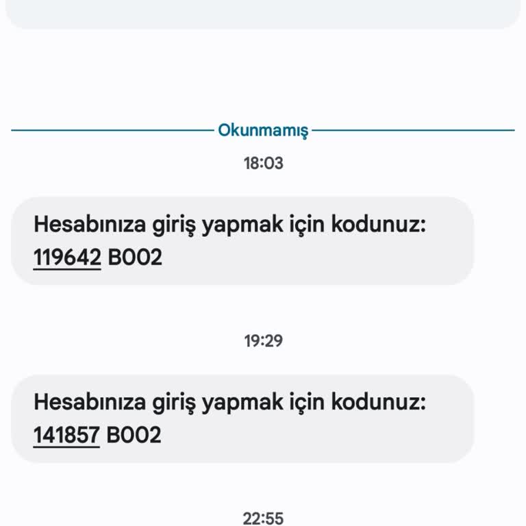Bilinmeyen Hesap Doğrulama Kodu Sorunu