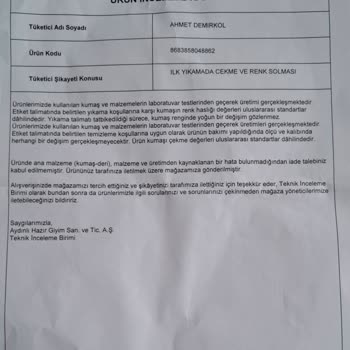 Yılbaşı Hediyesi Gömleklerde Renk Solması Ve Çekme Sorunu