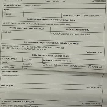 Teknik Servis Ücret Politikası Mağduriyeti