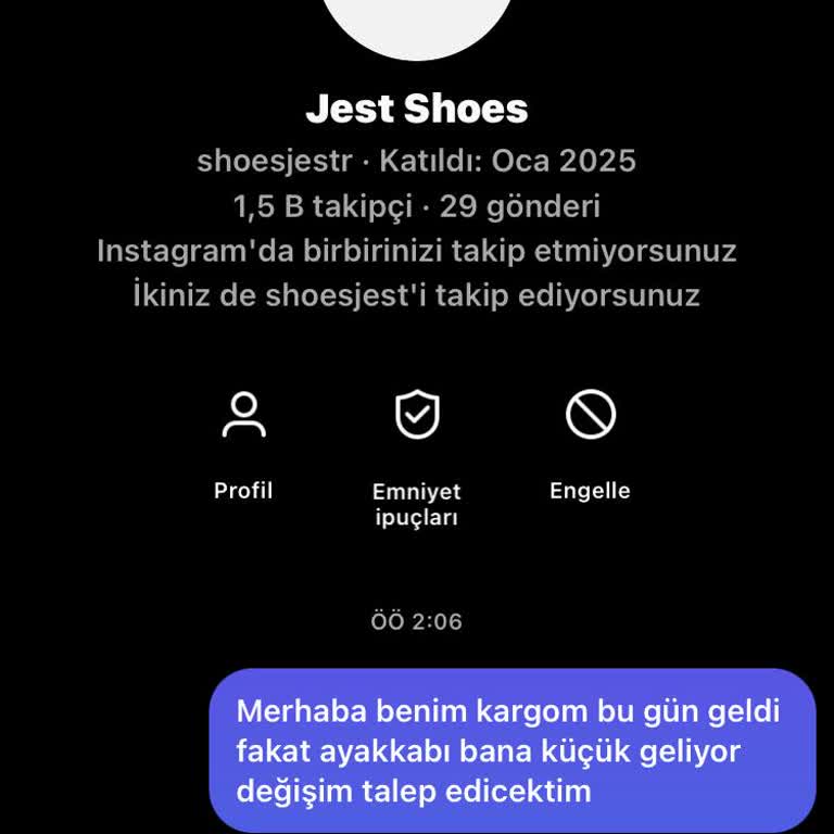 Jest Shoes: Yanıtsız DM Ve Yanlış Ayakkabı Bedeni Sorunu