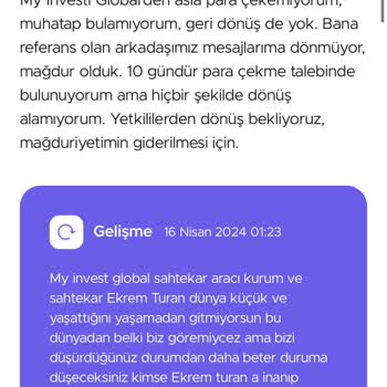 Yatırım Hesabı Mağduriyeti