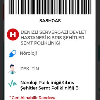 MHRS Uygulamasında Geri Alma Sorunu