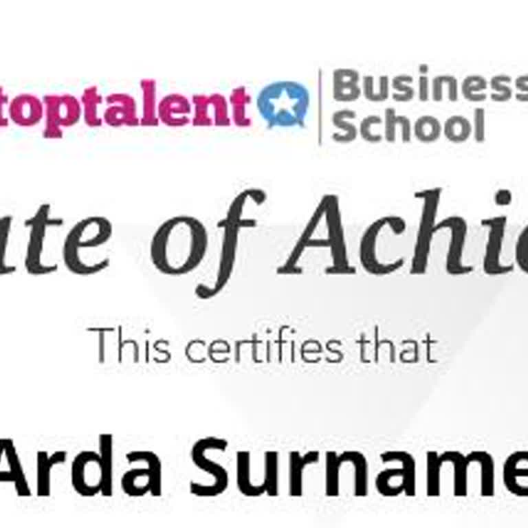 Yanlış İsimle Basılan Sertifika Sorunu