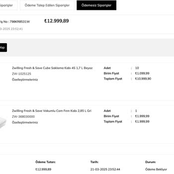 Enplus Online Alışverişte Sipariş Ve Ödeme Sorunları