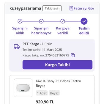 Kuzey Pazarlama Kiwi K-baby 25 Bebek Tartısının Yanlış Ölçüm Sorunu