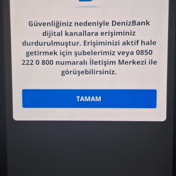 Denizbank Dijital Erişim Sorunu Ve Müşteri Hizmetleri Yanıtı