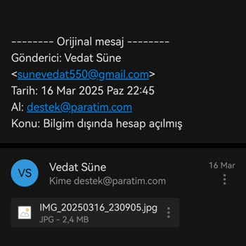 Kimlik Bilgilerimle İzinsiz Hesap Açılması