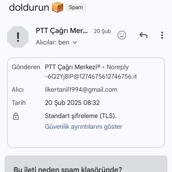 PTT Adına Gelen Yanıltıcı Maillerden Rahatsızlık