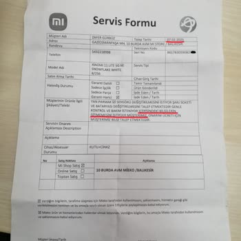 Cihaz Tesliminde Gecikme Ve Veri Kaybı Mağduriyeti