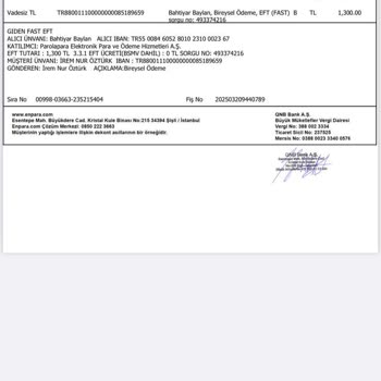 Parolapara'dan Yanıtsız Kalan EFT İade Talepleri