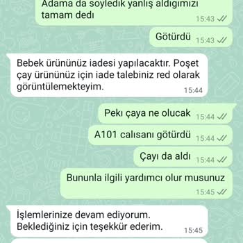 Yanlış Ürün Ve Eksik İade: A101'den Hayal Kırıklığı