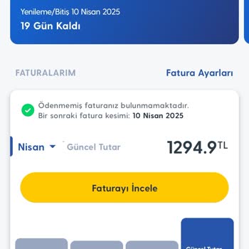 Taahhüt Süresi Dolunca Haber Verilmemesi Ve Yüksek Fatura Şoku