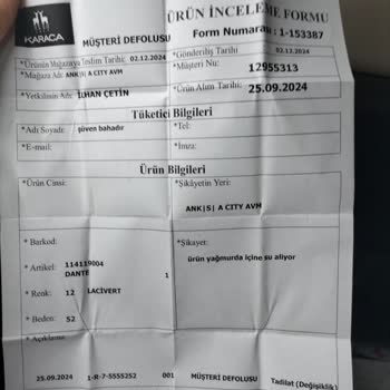 Su Geçirmez Mont Fiyaskosu: İade Talebi