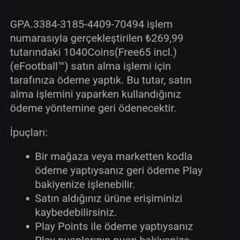 Para İadesi Sorunu Ve Banka Hesabına Yansımama