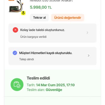 Hepsiburada'da Bozuk Ürün Ve İade Sorunu