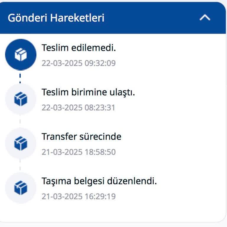 Yurtiçi Kargo Ürün Dağıtıma Çıkmamasına Rağmen De Hemen Ürünümü Teslim Edilemedi Olarak Gösteriyor