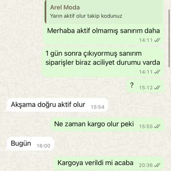 Siparişim Gönderilmiyor Ve Para İadesi Yapılmıyor