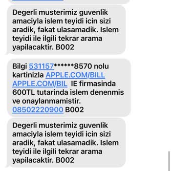 Bilinmeyen Apple İşlemleriyle Mağduriyet