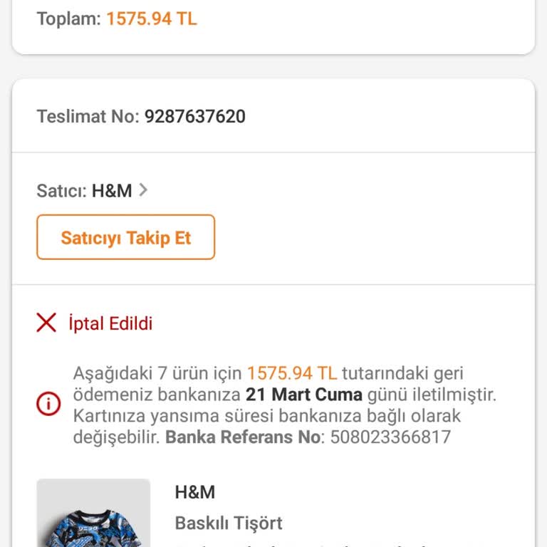 Stok Sorunu Ve İptal Edilen Siparişler