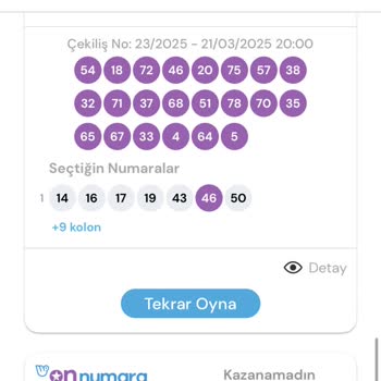 Milli Piyango'da Aynı Numaralarla Karşılaştım