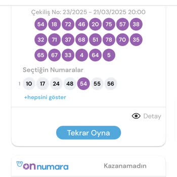 Milli Piyango'da Aynı Numaralarla Karşılaştım