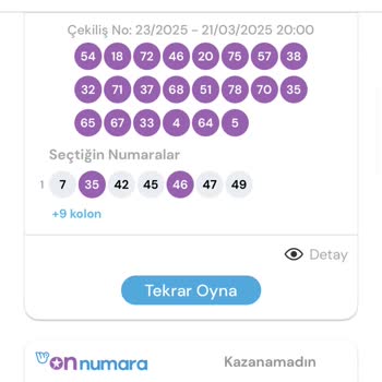 Milli Piyango'da Aynı Numaralarla Karşılaştım