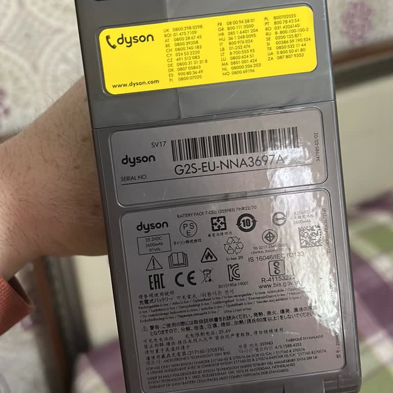 Dyson Did Not Provide a Replacement Battery for My V11 Absolute Vacuum Cleaner