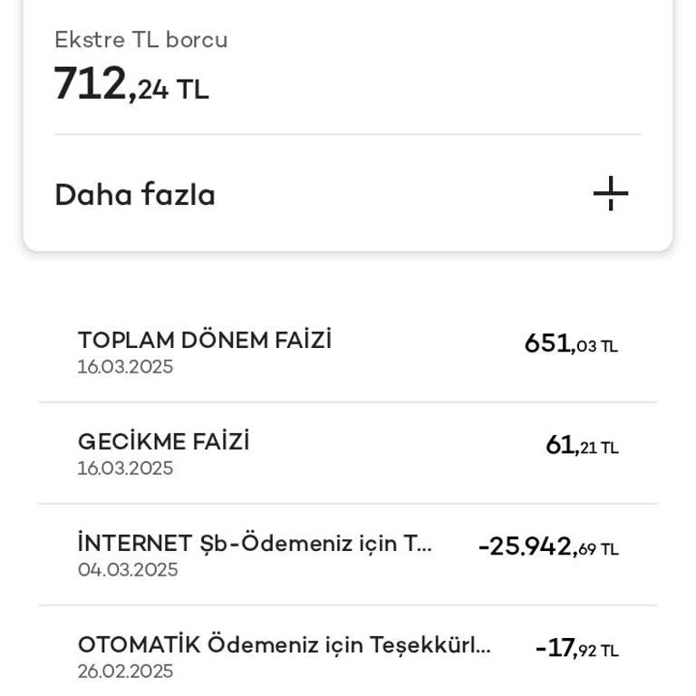 Kapatılan Karttan Çıkan Beklenmedik Borç