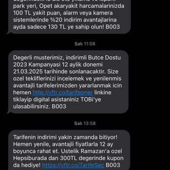 Vodafone'un Bilgim Dışında Paket Yenilemesi Ve Yetersiz Müşteri Hizmeti