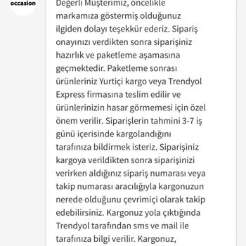 Occasion Trendyol'da Geciken Sipariş Ve Otomatik Yanıt Sorunu