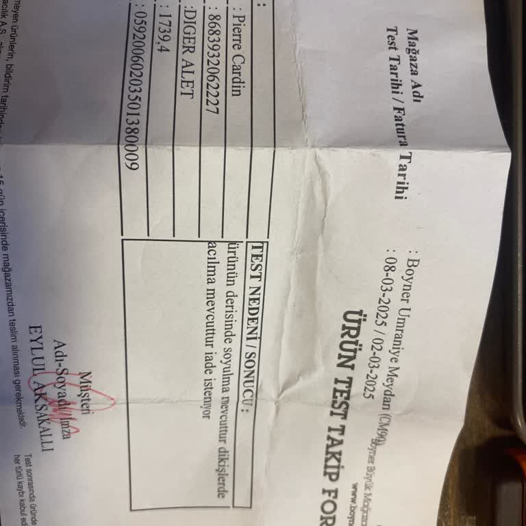 Boyner'den Aldığım Çantanın Kalitesizliği Ve İade Sürecindeki Sorunlar