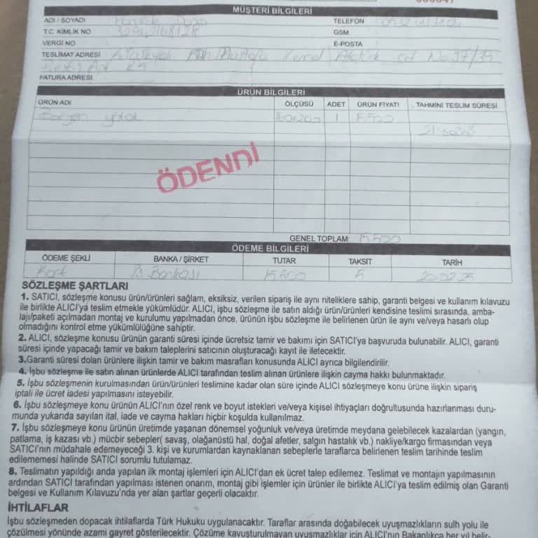 Teslimat Süresi Geçen Sipariş: Bilgi Eksikliği