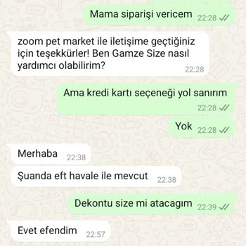 Zoom Pet Market'te EFT İle Ödeme Sonrası Sipariş Bekletiliyor