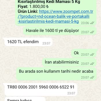 Zoom Pet Market'te EFT İle Ödeme Sonrası Sipariş Bekletiliyor
