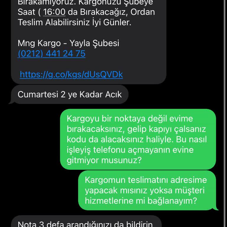 MNG Kuryesi Teslimat Yapmıyor: Müşteri Evde Beklerken Kargo Şubeye Gidiyor