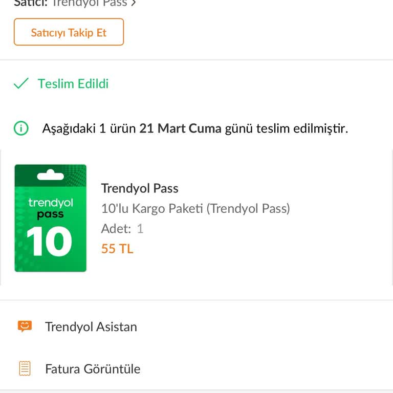 Trendyol Pass Paketi Sürprizi