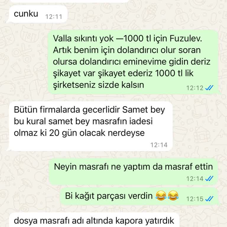 Fuzulev'de Zorla Alınan Kapora Mağduriyeti