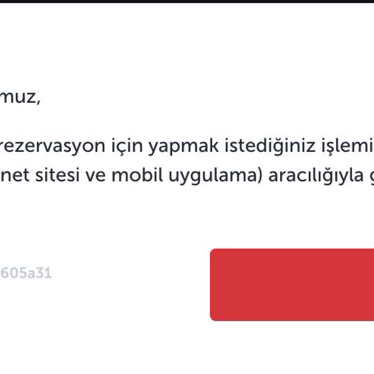 Bilet Tarihi Değişiminde Sürekli Sistem Hatası