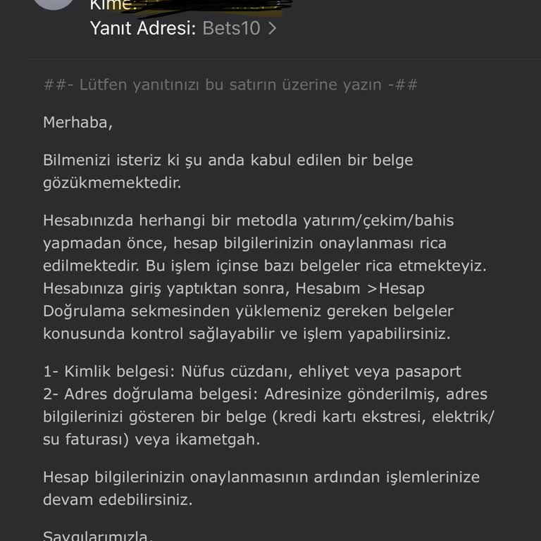 Bets10 Belgeleriyle İlgili Güven Sorunu