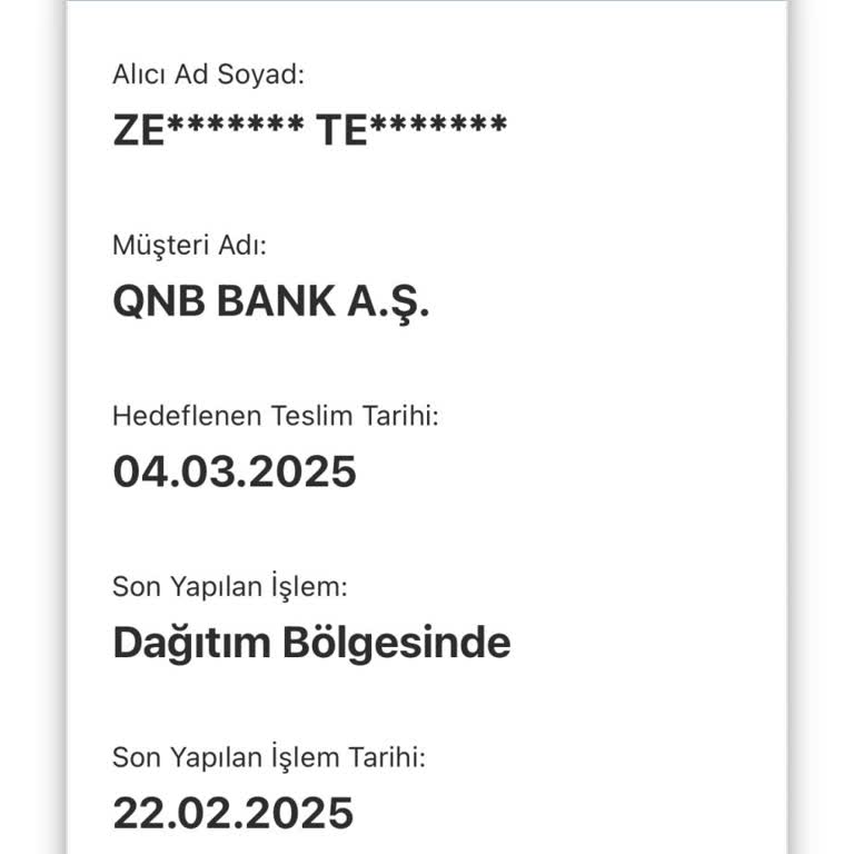 Kredi Kartı Teslimatında AGT Kurye Krizi