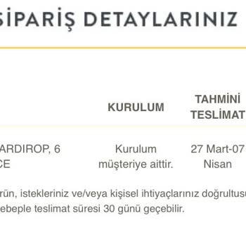 Eksik Parçalarla Teslim Edilen Gardırop Mağduriyeti