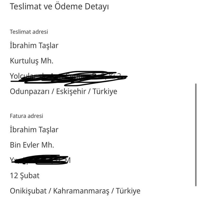 Yanlış Adrese Teslimat Ve Çözüm Bulamama Sorunu