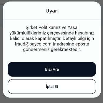 Payco Hesabım Kapandı, Paramı Geri Alamıyorum