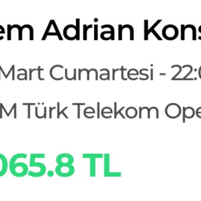 Konser Bileti İptal Talebi