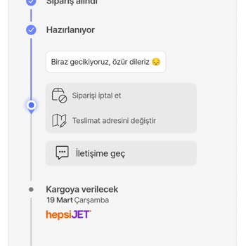 Hepsiburada'dan Sipariş Verdim, Kargoya Bile Verilmedi