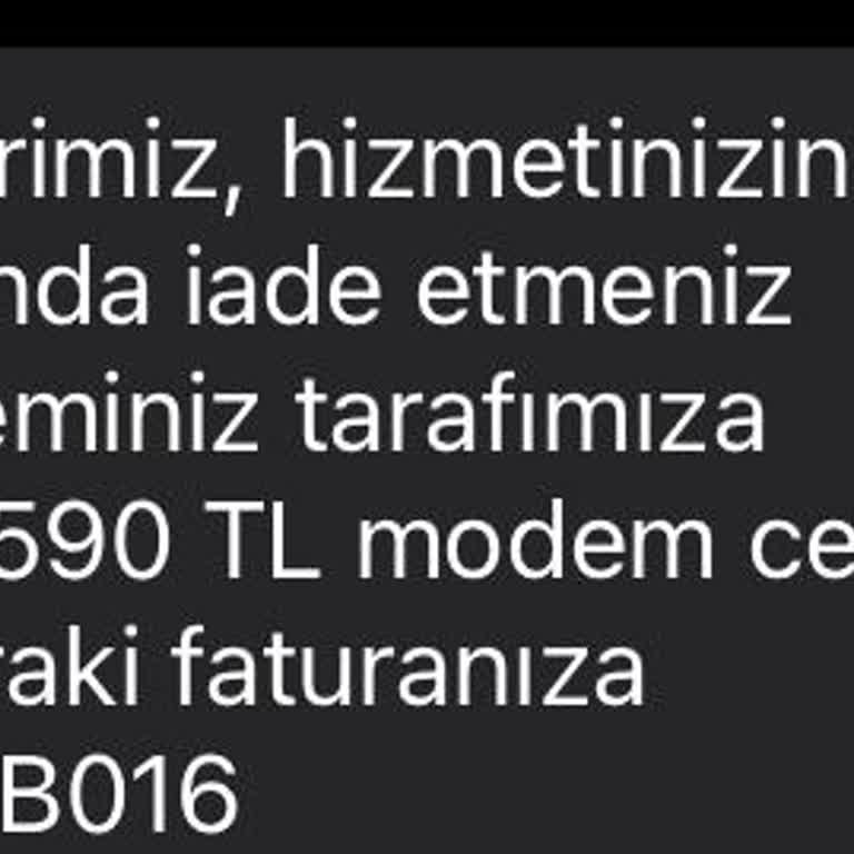 Modem İade Sürecinde Yetersiz İletişim Ve Haksız Ceza