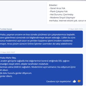 İnternet Bağlantısı Sorunu Ve Yetersiz Müşteri Hizmeti