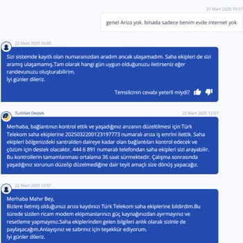 İnternet Bağlantısı Sorunu Ve Yetersiz Müşteri Hizmeti